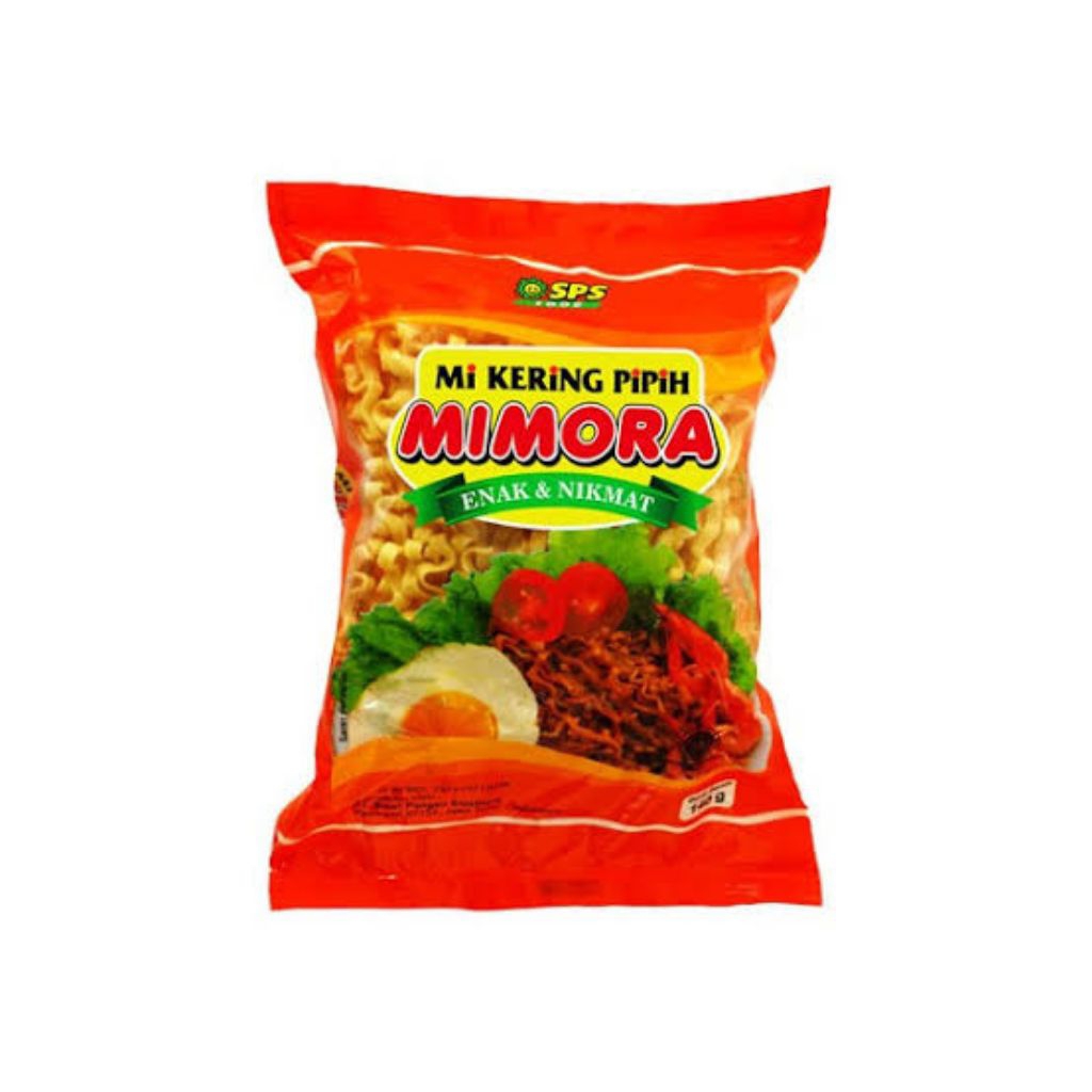 

mie kering pipih mimora 126 gram per pack
