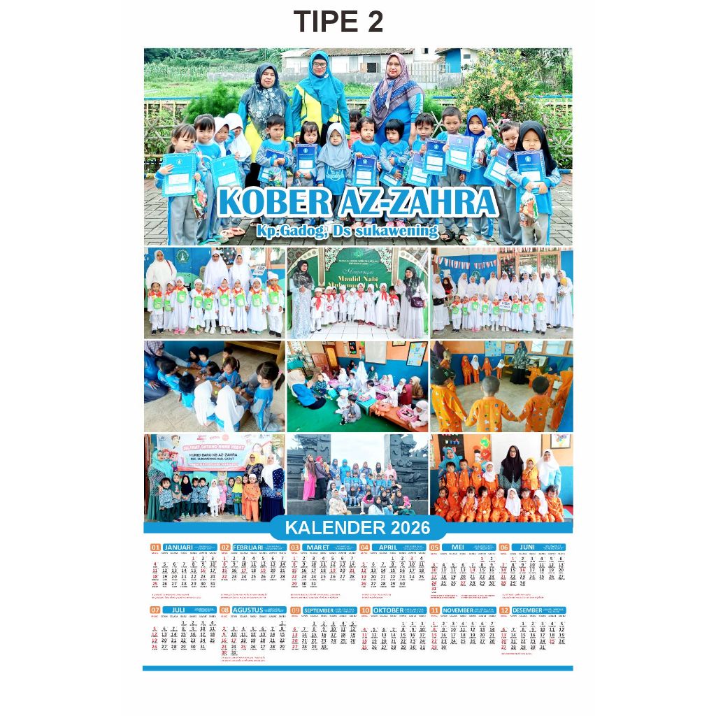 

Kalender Dinding 2026 Custom Tema