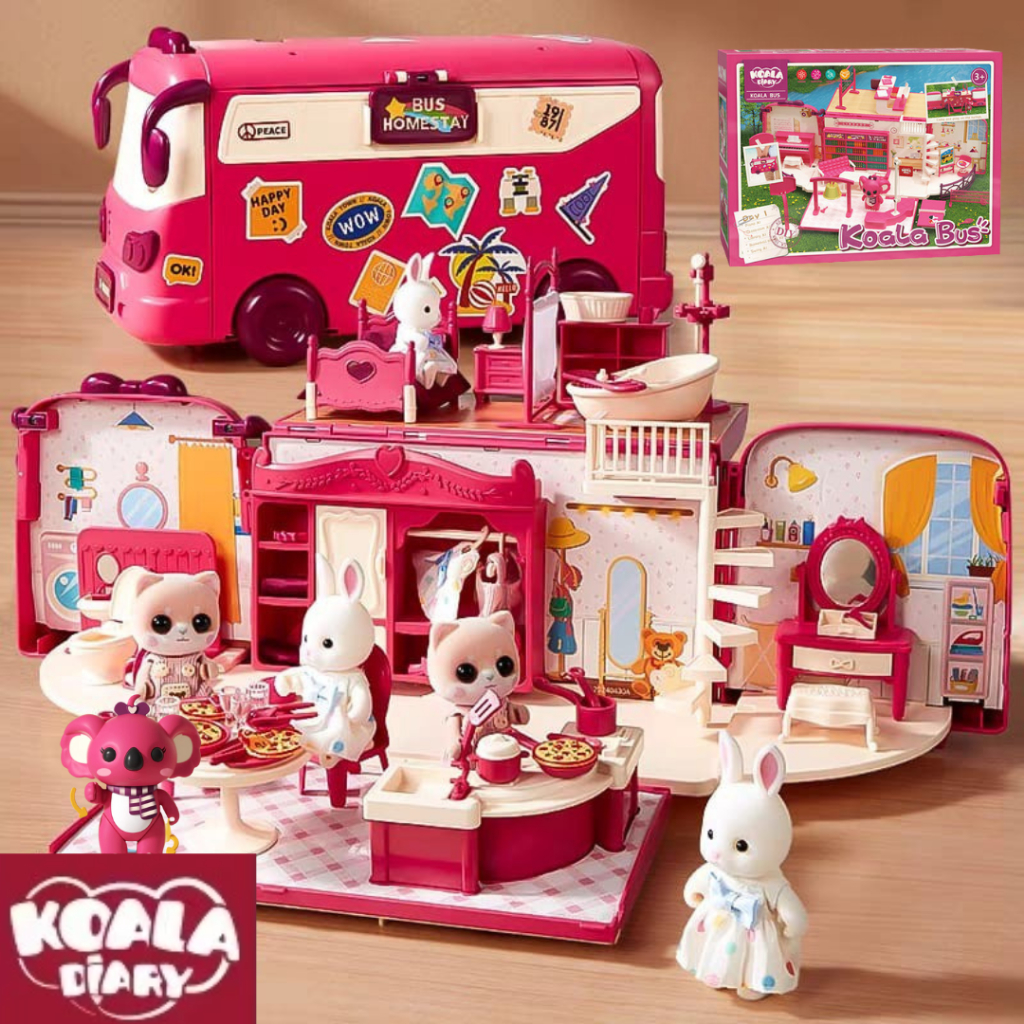 NEW Koala Bus Tour - koala Ambulance - Koala School Bus -  Koala Doll House Bus koala town Koala dia