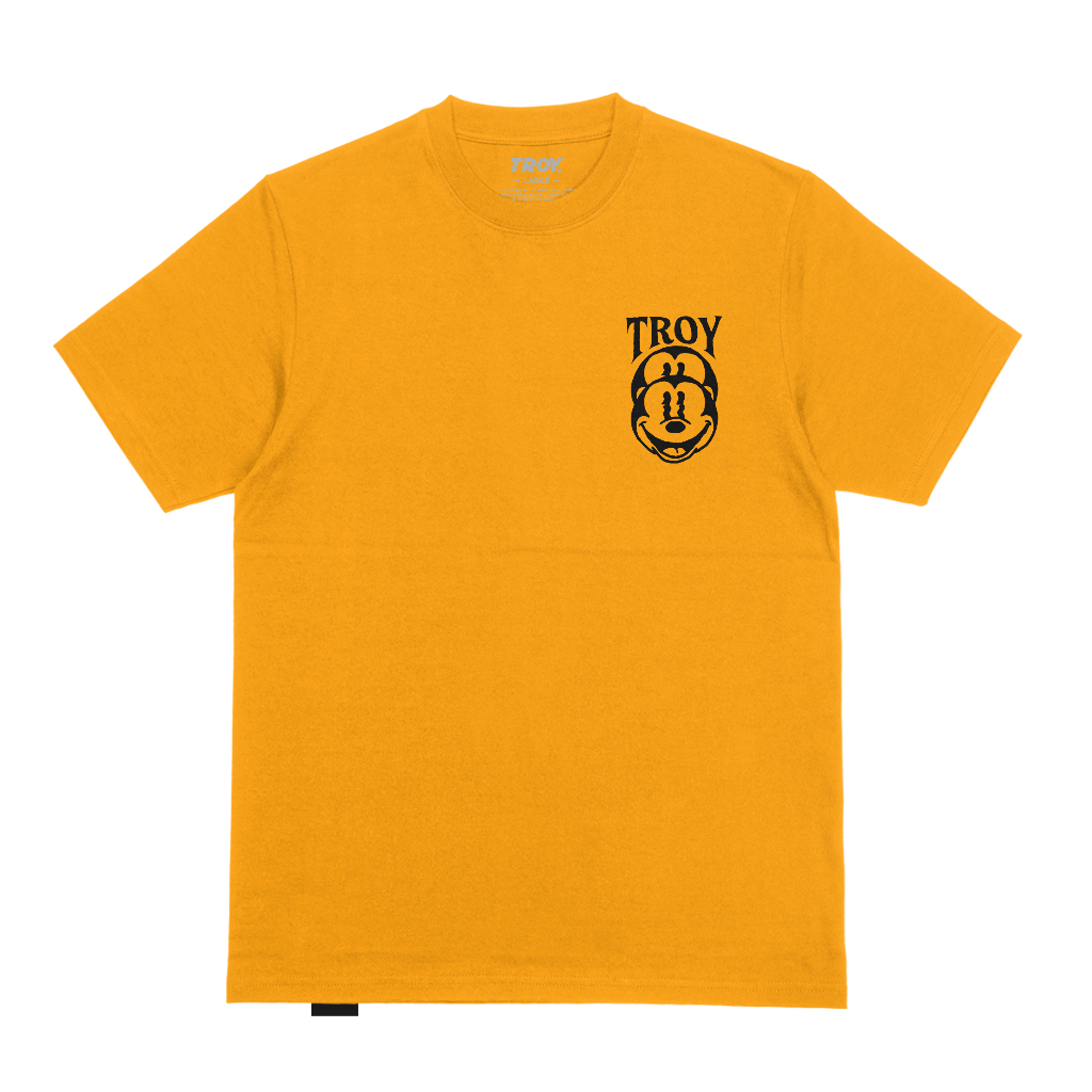 Troy Company Tshirt Yellow Mustard Mouse Error - Kaos Kuning Mustard Kaos Lengan Pendek MTD 3281