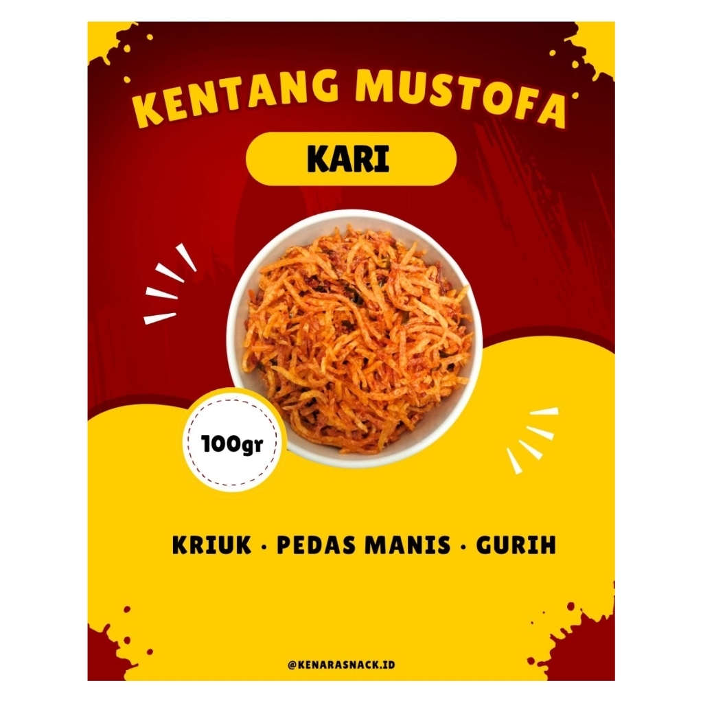 

Kentang Mustofa Kari Pedas Manis 100gr, 200gr, 500gr – by Kenarasnack.id