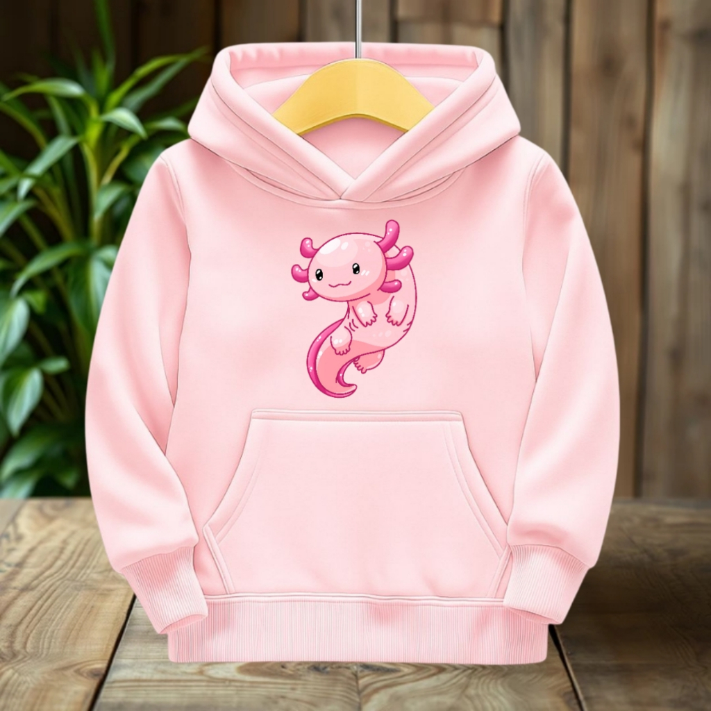 HOODIE SWEATER IKAN AXOLOTL HOODIE ANAK LAKI DAN PEREMPUAN