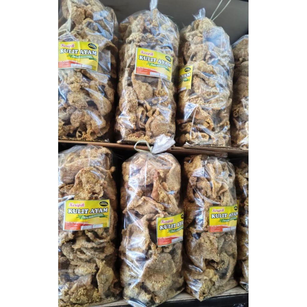 

Keripik Kulit Ayam Gurih Crispy 250 gr