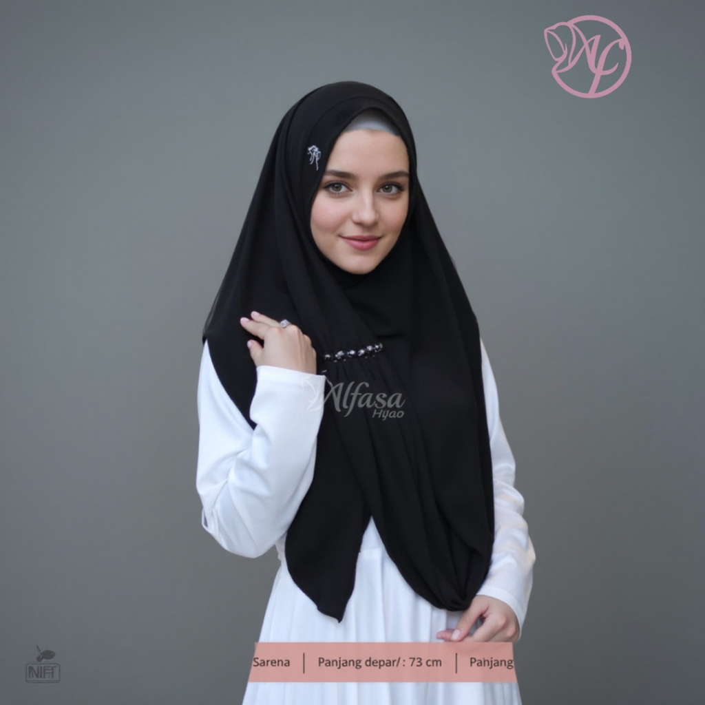 New Hijab Alfasa Bergo Olivia AF 182 Kerudung Syari Jumbo Matt Jersey Serena Premium