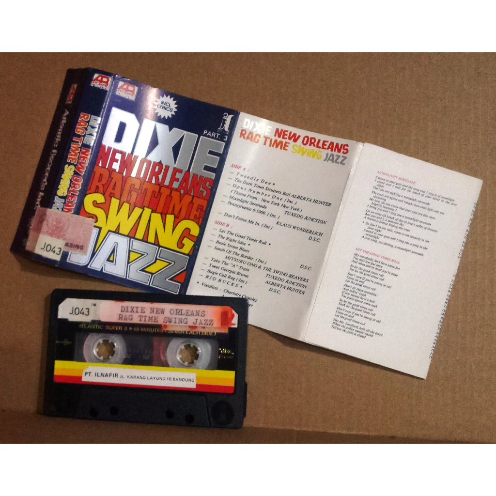 DIXIE NEW ORLEANS RAGTIME SWING JAZZ PART 3 - Kaset