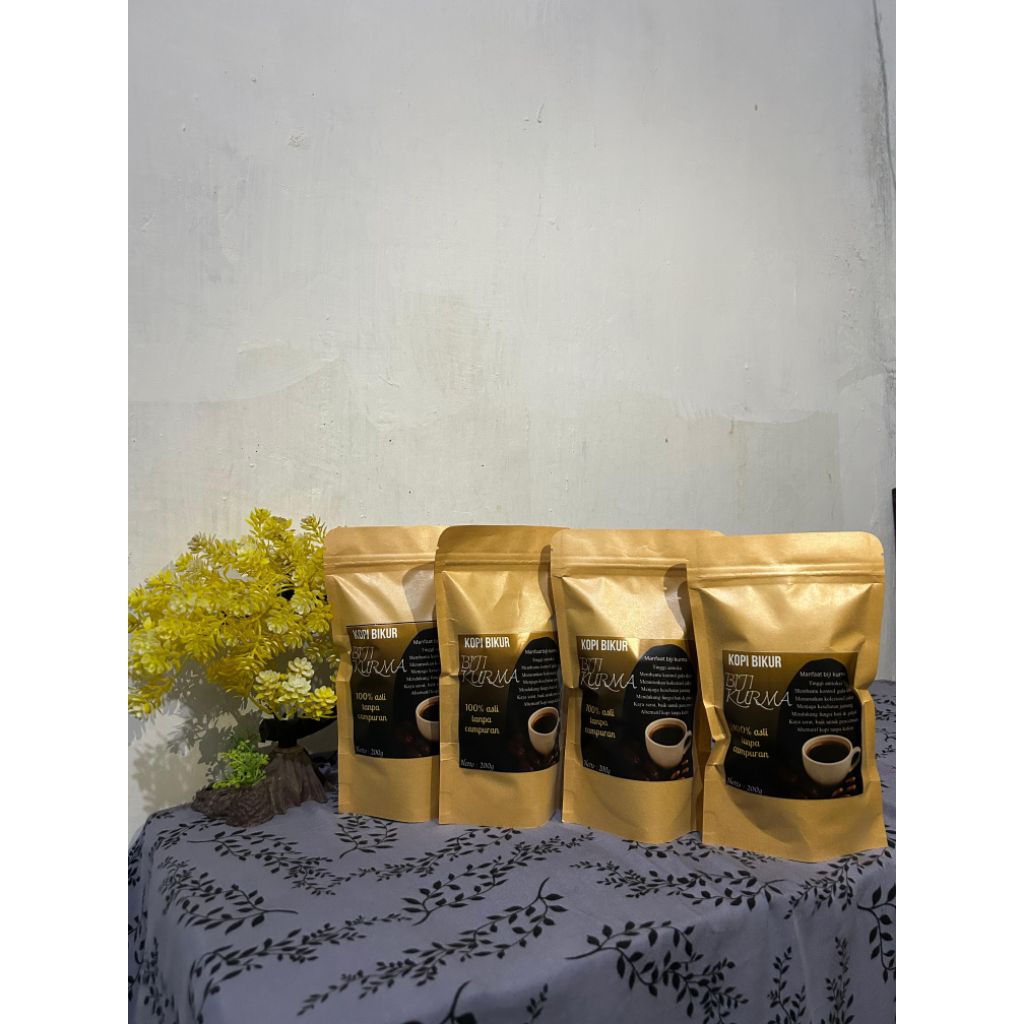 Kopi Bikur Biji Kurma Asli 100%  Tanpa Kafein | Minuman Herbal Sehat 200g