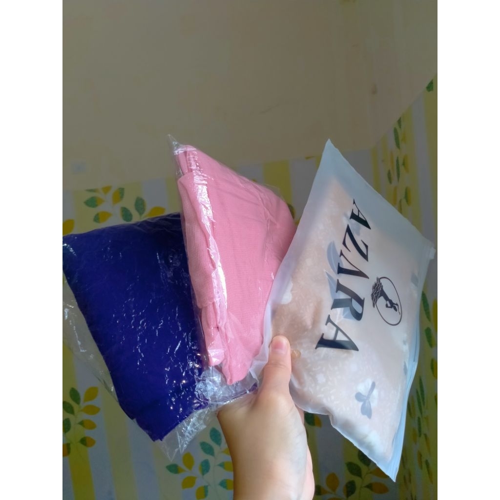 Buy 1 get 3 Jilbab segiempat voal motif azara hijab bella square pink dan preloved segi empat paris 