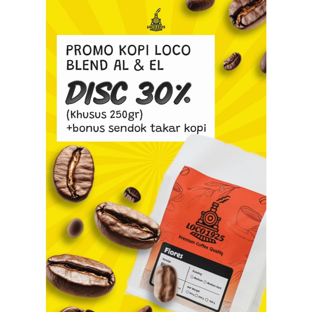 

Loco1925 - Kopi AL's Blend Premium Flores medium dark Roasted
