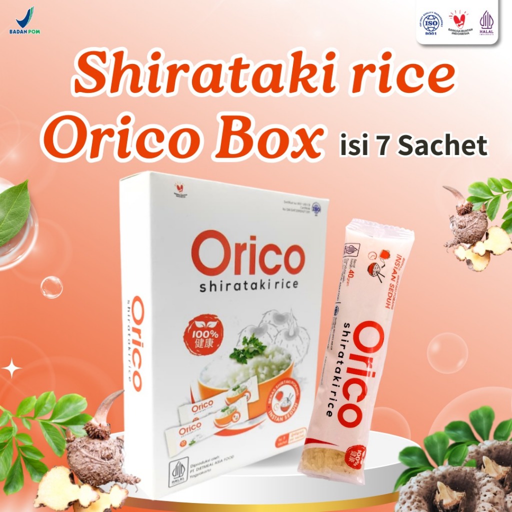 

Orico Beras Porang Kemasan Dus Box Isi 7 Sachet