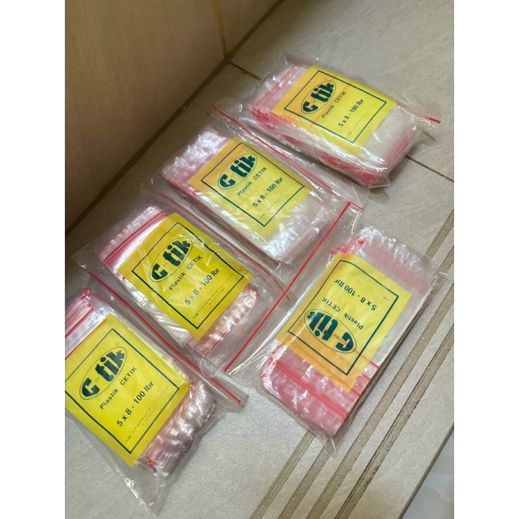 

(500pcs - 5pak) PLASTIK CETIK BENING 5x8 C-TIK PLASTIC BAG PACKAGING GIFT SNACK BOX KACANG TELUR GORENG PILUS UMKM TRANSPARAN