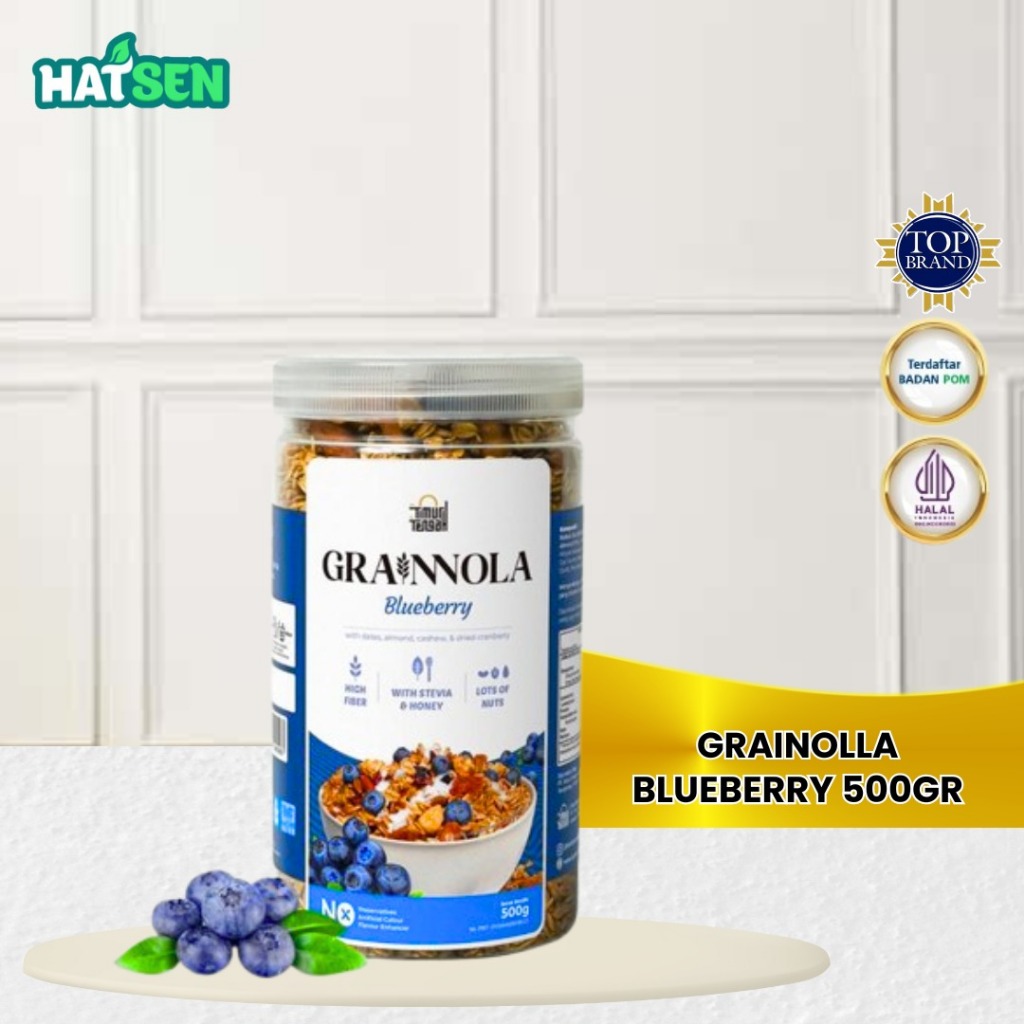 

Grainnola Timur Tengah 500gr - Granola Cemilan Sehat Sereal Rendah Kalori