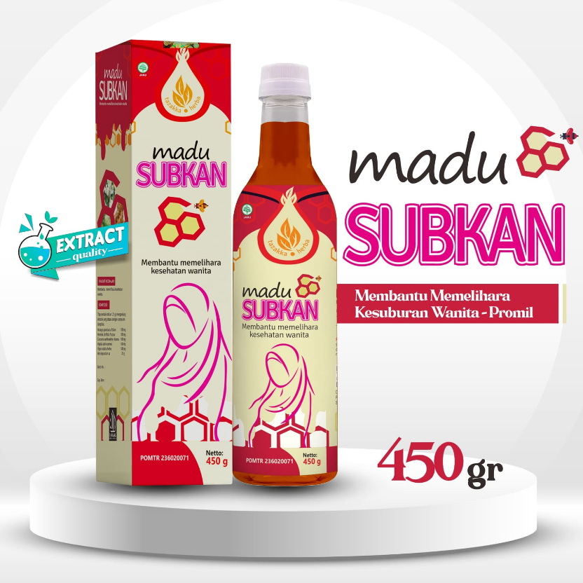 

Herbal TAZAKKA Madu Subkan Obat Promil Cepat Hamil Ekstrak Herbal 450 gram Suplemen Kesuburan Wanita