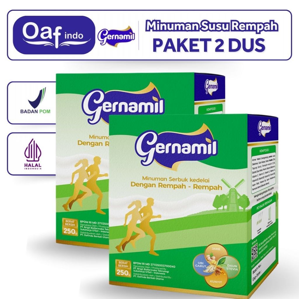 

Gernamil Susu Nabati Ekstra Rempah Atasi Asam Lambung Paket 2 Box