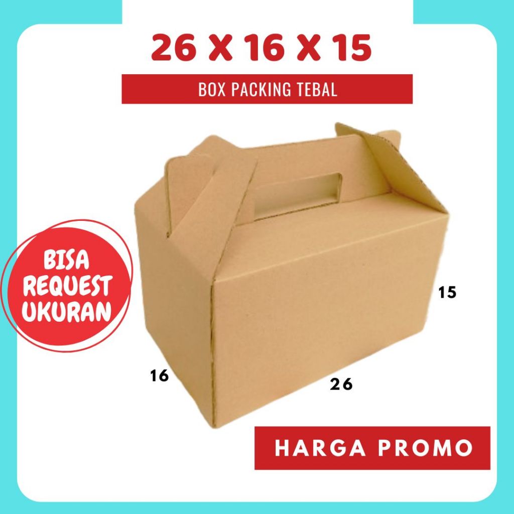 

Kardus Jinjing 26x16x15 Gable Box Hampers Idul Fitri Lebaran Tenteng Parcel Buah Diva Box