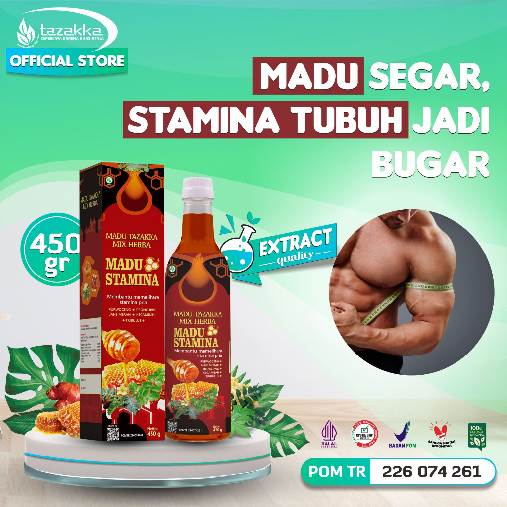 

Madu Stamina Tazakka 450g BPOM Original || Madu Tazakka Stamina BPOM 450g Original