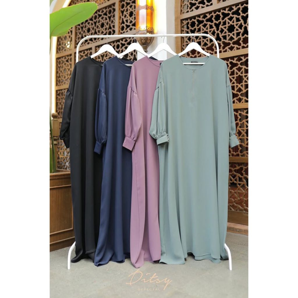 DITSY - LEVERA ABAYA DEEP LICHEN M - LEVERA FORMAL BLACK S