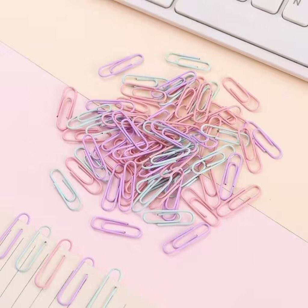 

N/A Paper Clip Colour Pastel 2880CP / Cotton Candy Series Paper Clip 3cm / Klip Kertas Warna / Penjapit Kertas Warna Warni COMBO