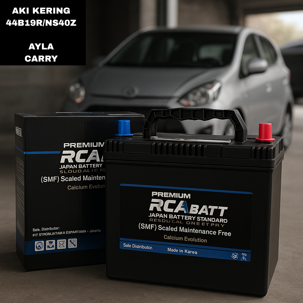Aki kering Mobil AYLA RCA BATT Premium NS40ZL – Tahan Lama & Power Maksimal