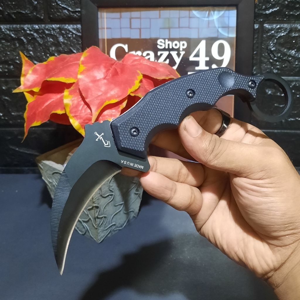 Pisau Survival Outdoor Zero Eror 630T Include Sarung / Pisau Tactical / Survival Kit