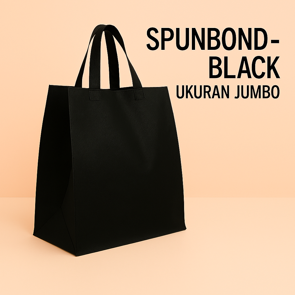 Tas spunbond polos jumbo portrait utk sembako / bingkisan harga murah per lusin isi 12