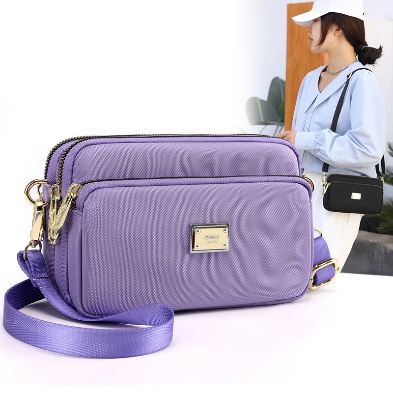 CHIBAO - Tas Selempang Mini Wanita Seri 00202 Sling Bag Kanvas Tebal Hangout Terlaris