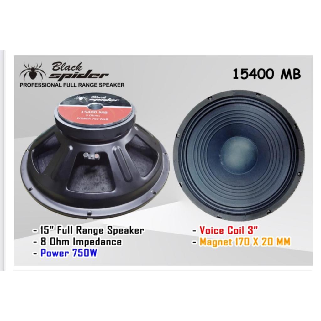 Speaker Black Spider 15 Inch 15400MB BS 15 15400 MB Black Spider ORI