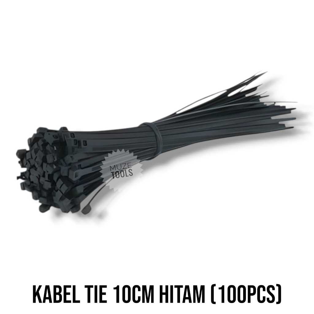 

[12 PCS] Kabel Tis 10 cm 100 mm Cable Ties Tie Nylon Nilon Hitam