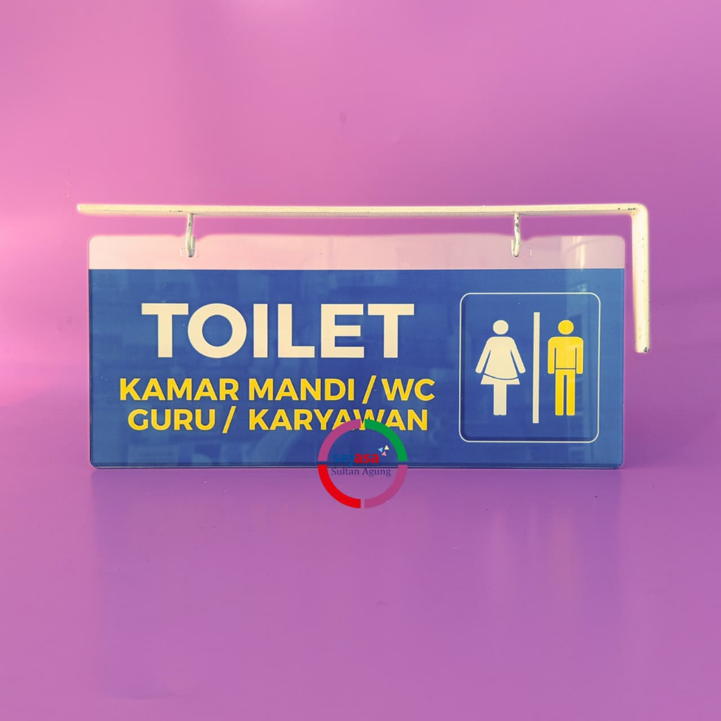 

Akrilik Nama Ruang Gantung Sekolah Toilet | Papan Gantung Toilet - Kamar Mandi / WC Guru / Karyawan