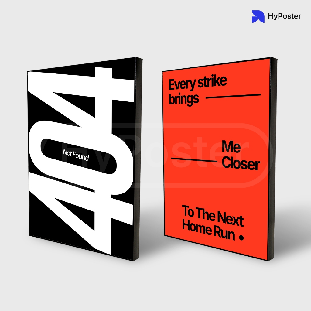 Hyposter | Dekorasi dinding Poster Frame Typography