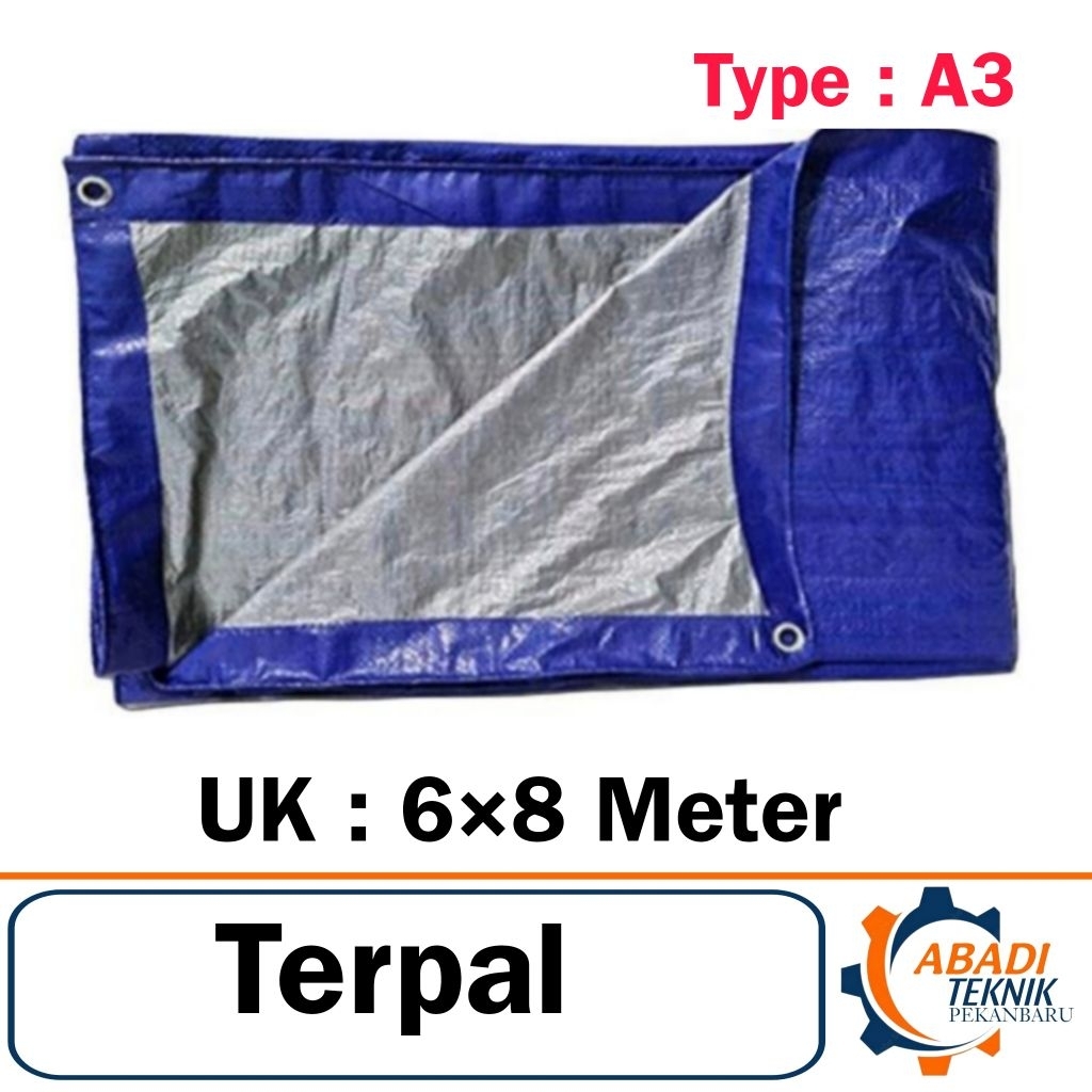 MACAN Terpal Plastik A3 Ukuran 6 x 8 Meter Tenda Plastik 6x8Meter