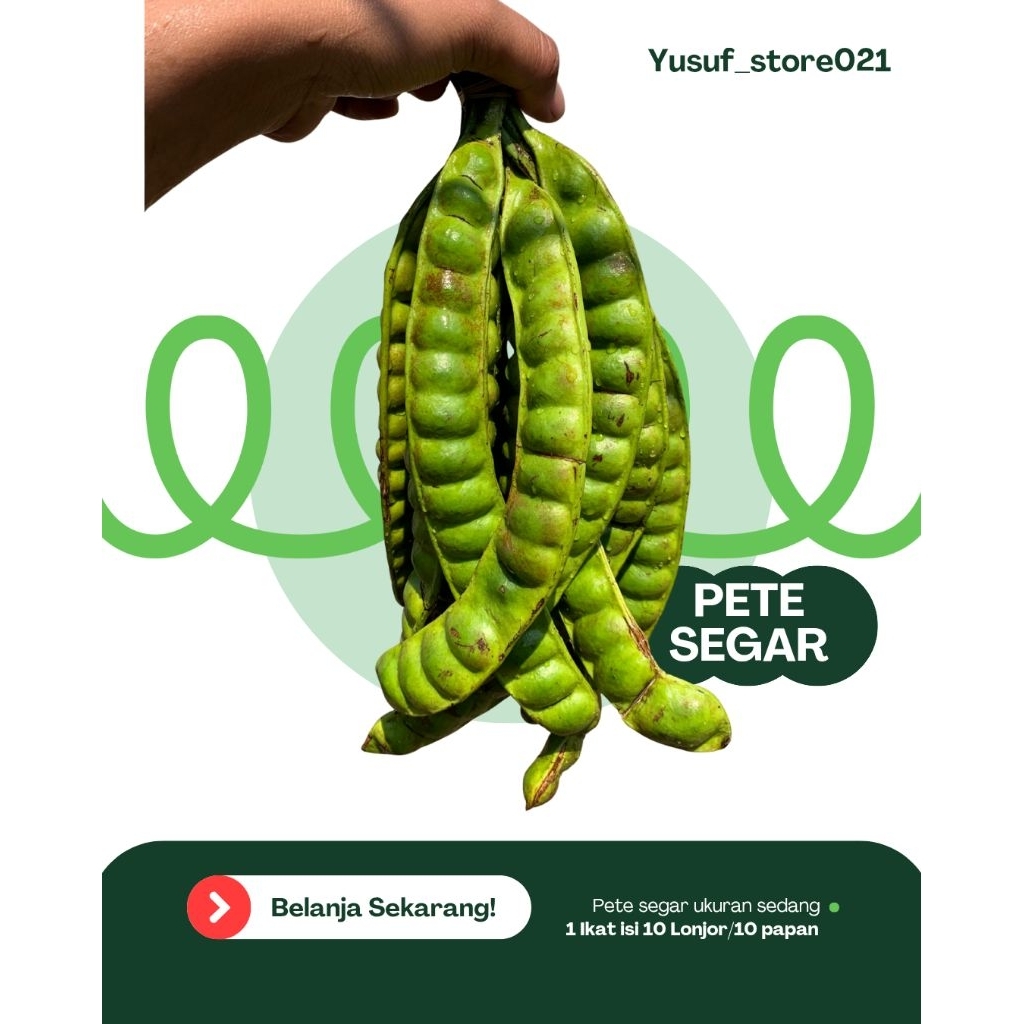 

Pete Jawa segar 1 ikat (dapat 10 papan) renyah manis