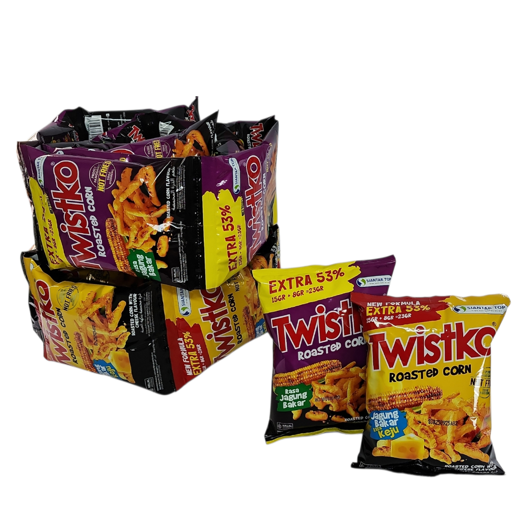 

Twistko Snack Jagung Bakar RENCENG - Netto 20 gr x 10bks