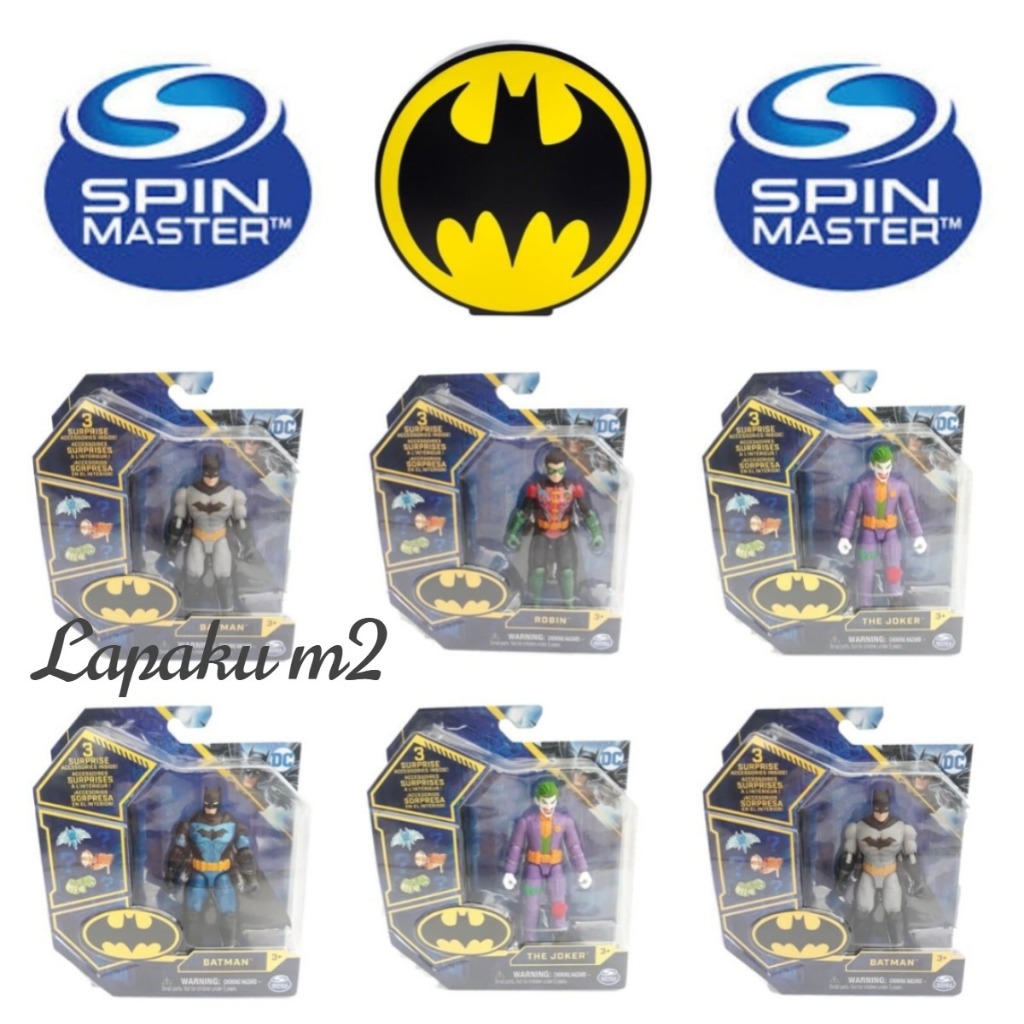 3 Surprise Batman 4" Action Figures Collection Figures Spin Master DC Comic