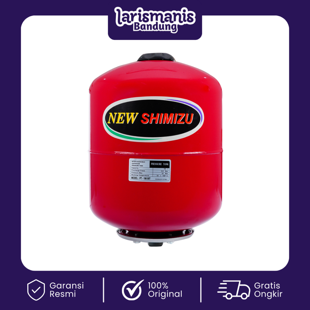 SHIMIZU Pressure Tank PT-190 BIT Tabung Pompa Air 19 Liter
