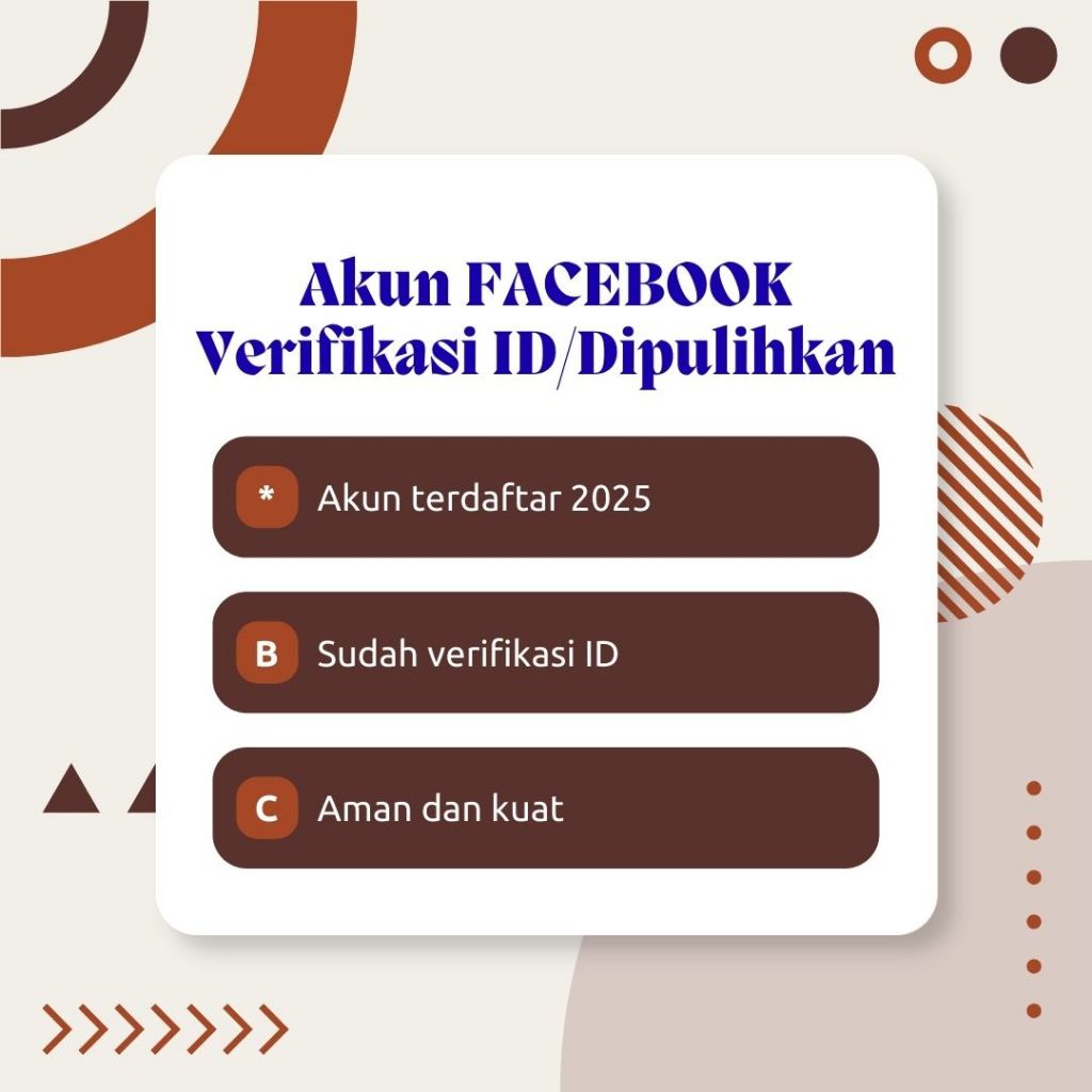 Akun fb Verifikasi ID / dipulihkan tahun 2025