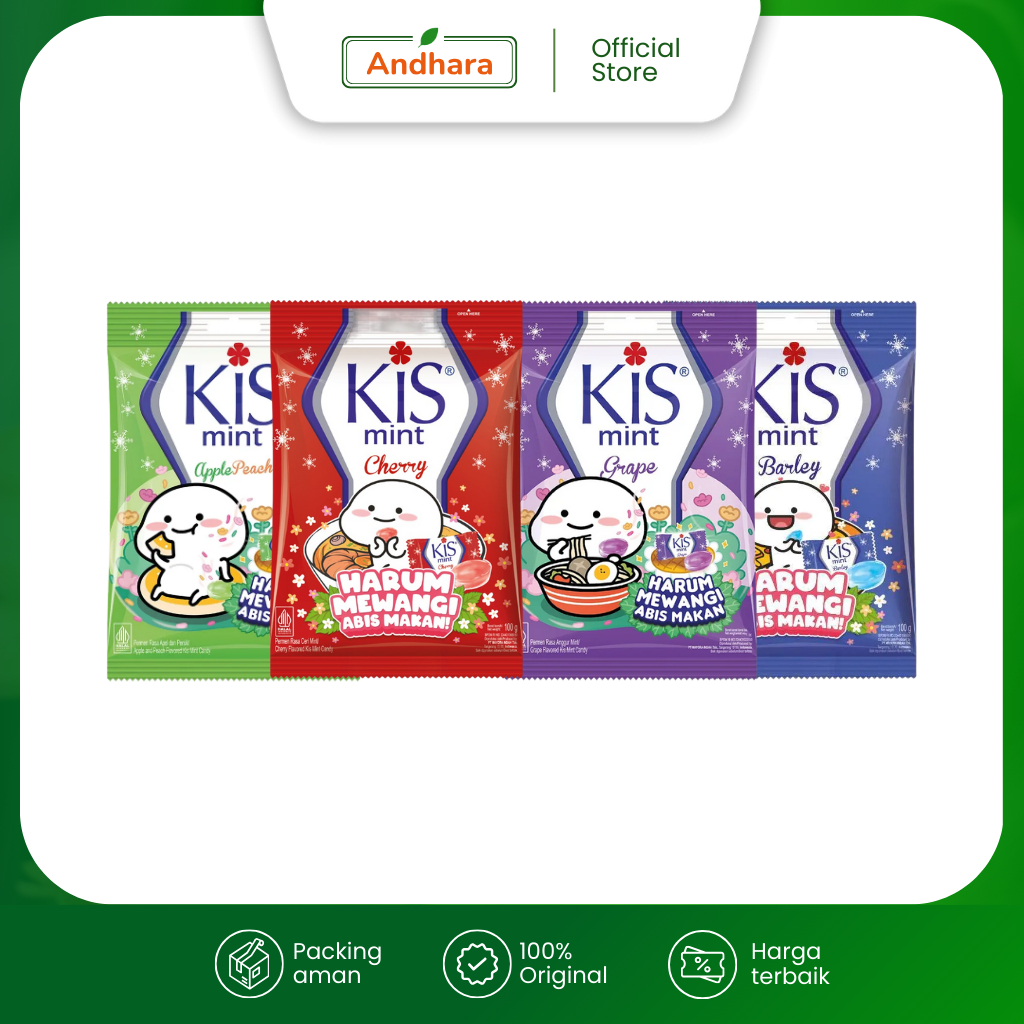 

Permen KIS Mint 125gr Isi -+50pcs - Permen Menyegarkan dan Harum Dimulut