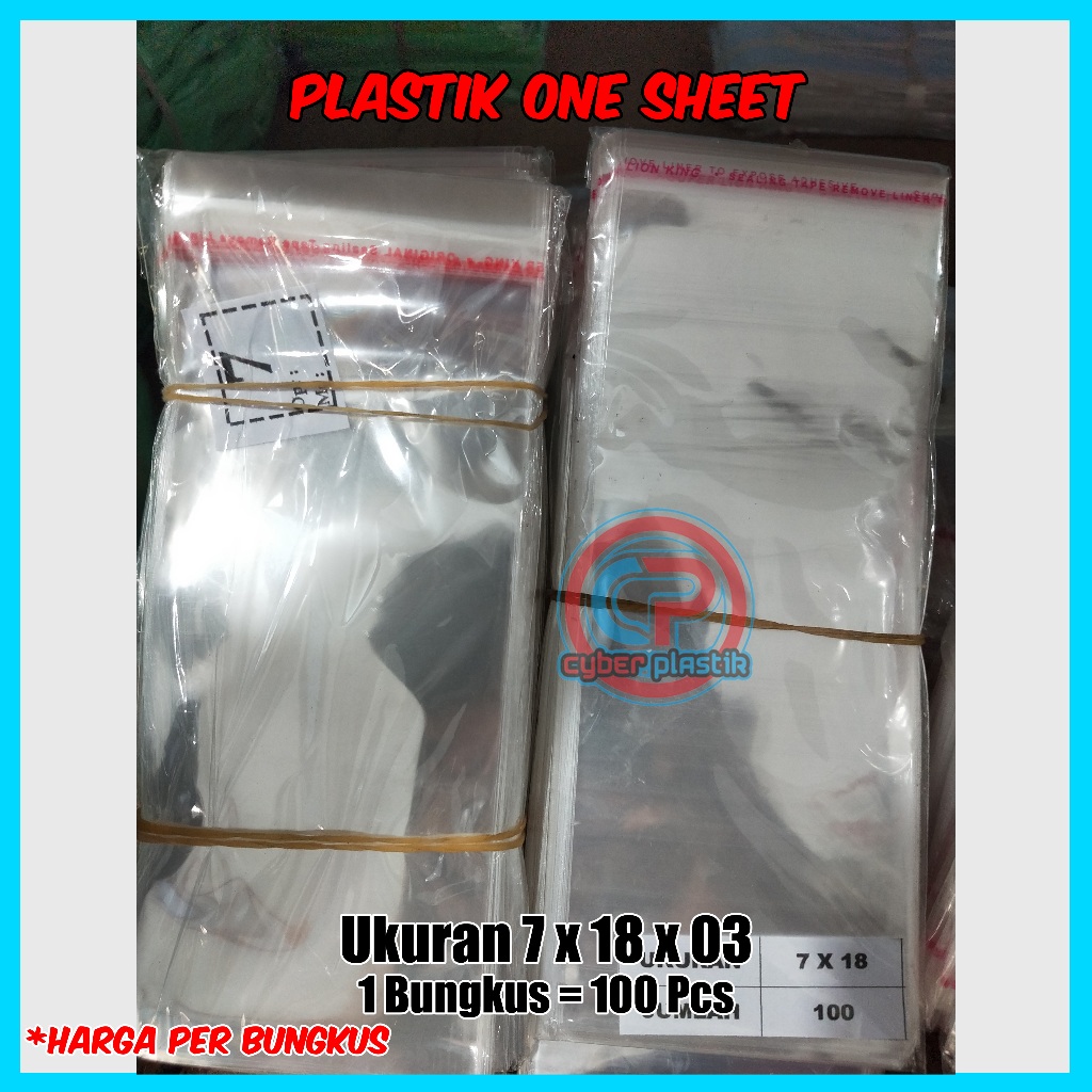 Plastik Opp one sheet/selembar Isi 100 lembar | Plastik risol