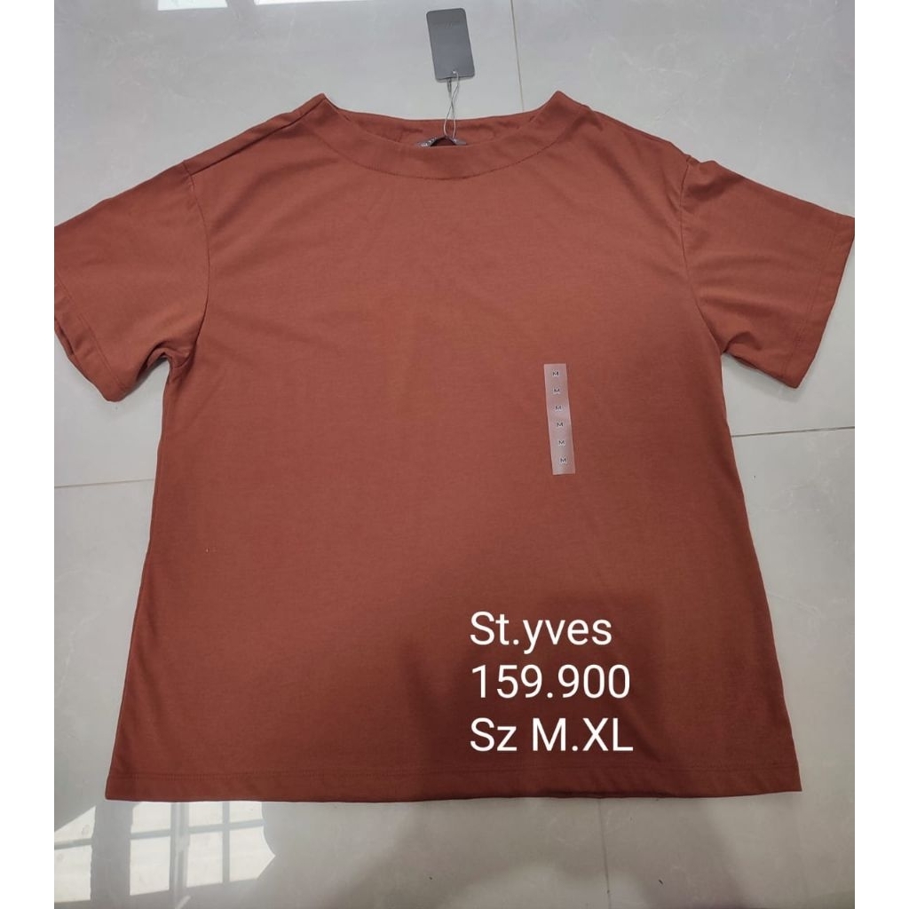 Kaos T Shirt Lengan Pendek Wanita Brand St.Yves Original