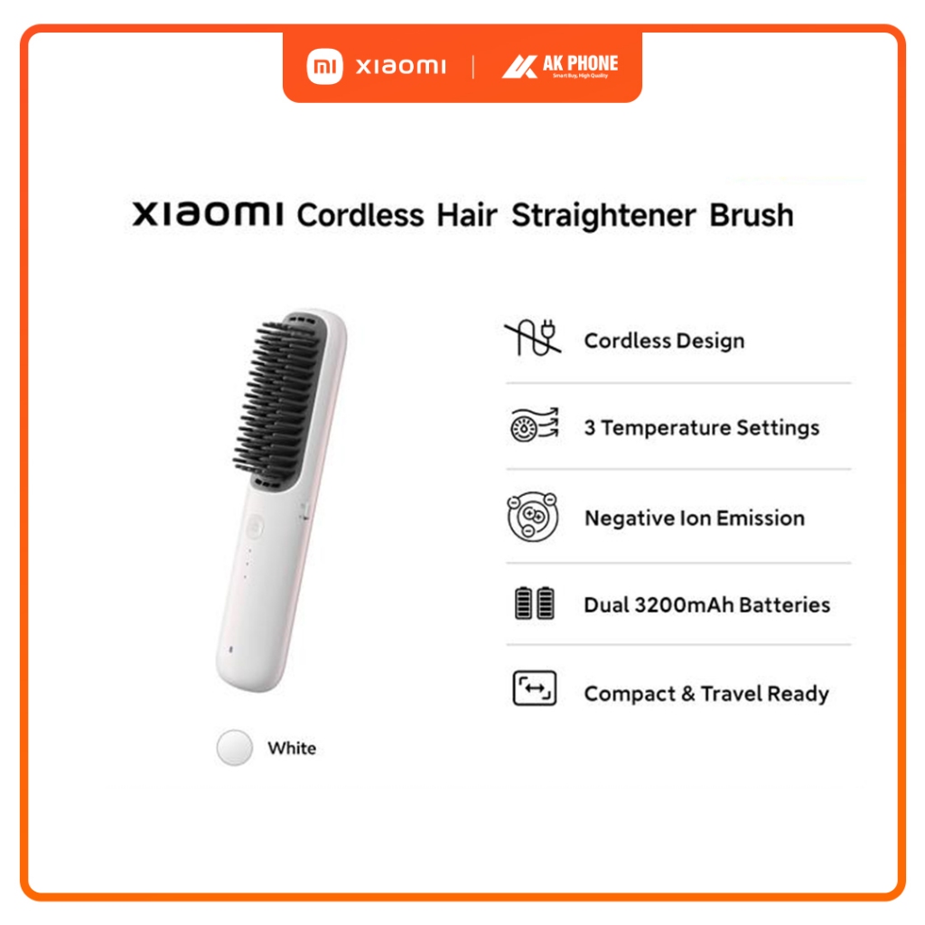 XIAOMI CORDLESS HAIR STRAIGHTENER BRUSH