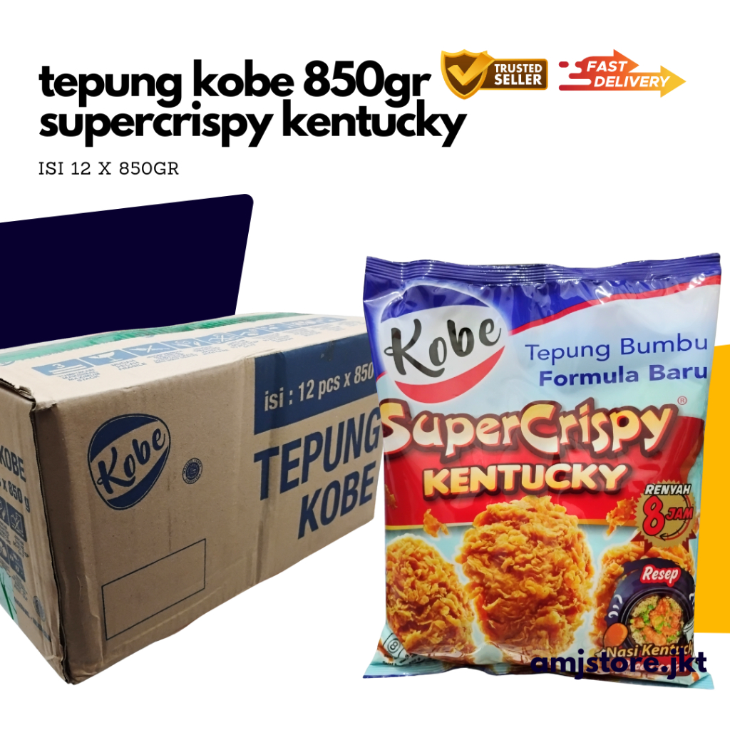 

KOBE Tepung Kentucky Super Crispy Flour isi 12x850gr