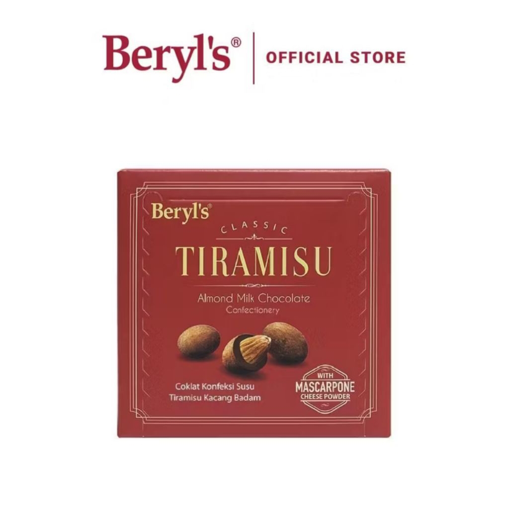 

BERYL'S CLASSIC TIRAMISU ALMOND MILK CHOCOLATE CONFECTIONERY