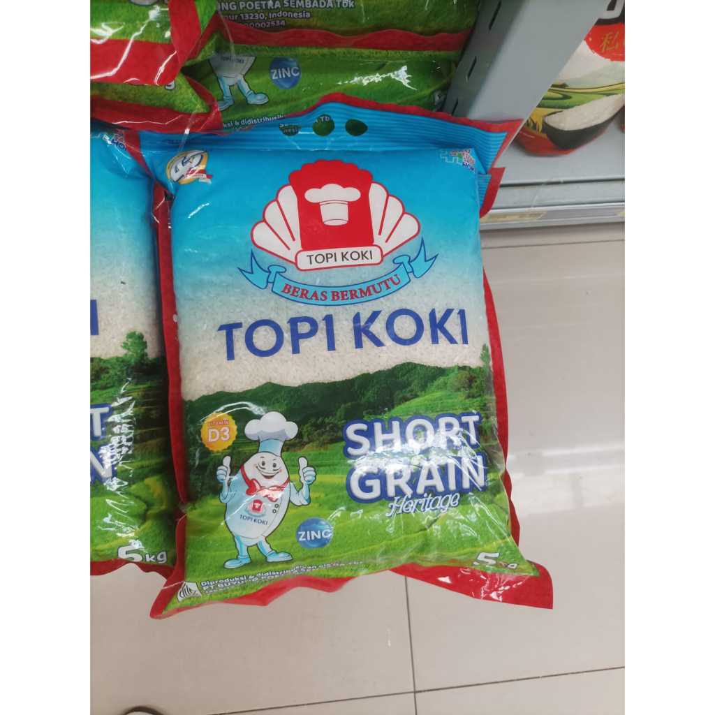 

Beras Topi koki kemasan 5 kg Beras super Beras Premium