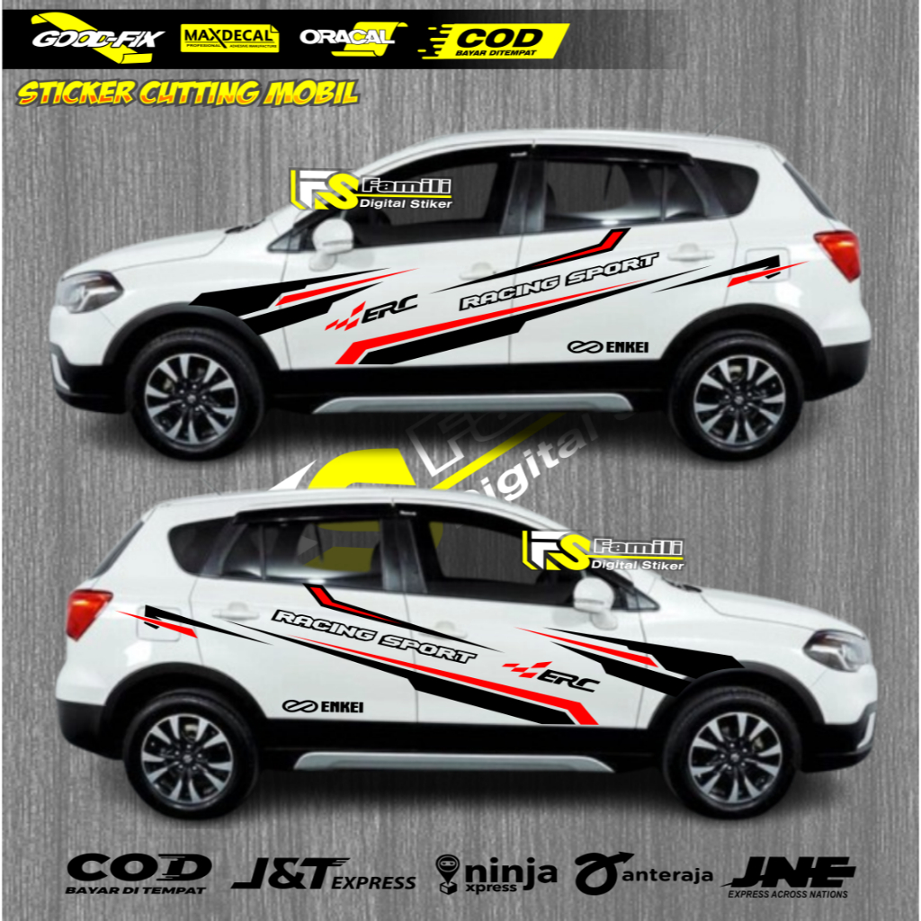 sticker  list x-over stiker list body suzuki SX4  stiker minimalist suzuki SX4 S-Cross