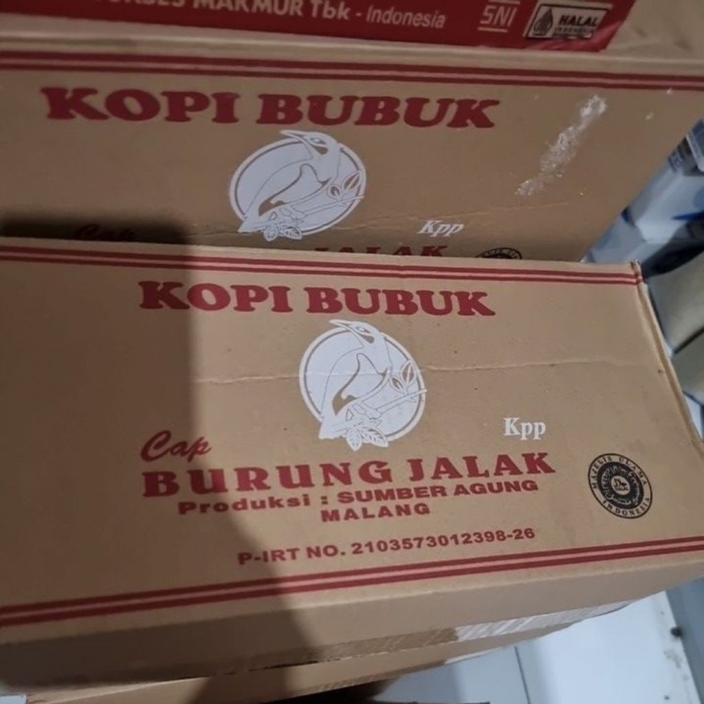 

kopi bubuk jalak 1 karton/dus isi 20 pack 1 pack isi 200grm