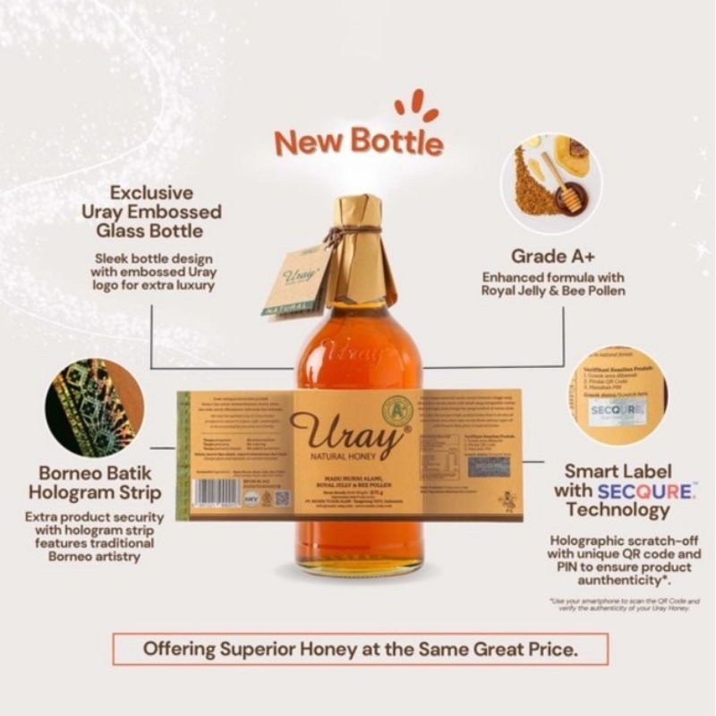

Madu Uray 875Gr Murni Hutan Sehat Alami