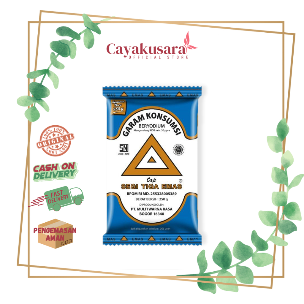 Segi Tiga Emas Garam Konsumsi - Garam Masak Garam Meja Garam Dapur Garam Beryodium