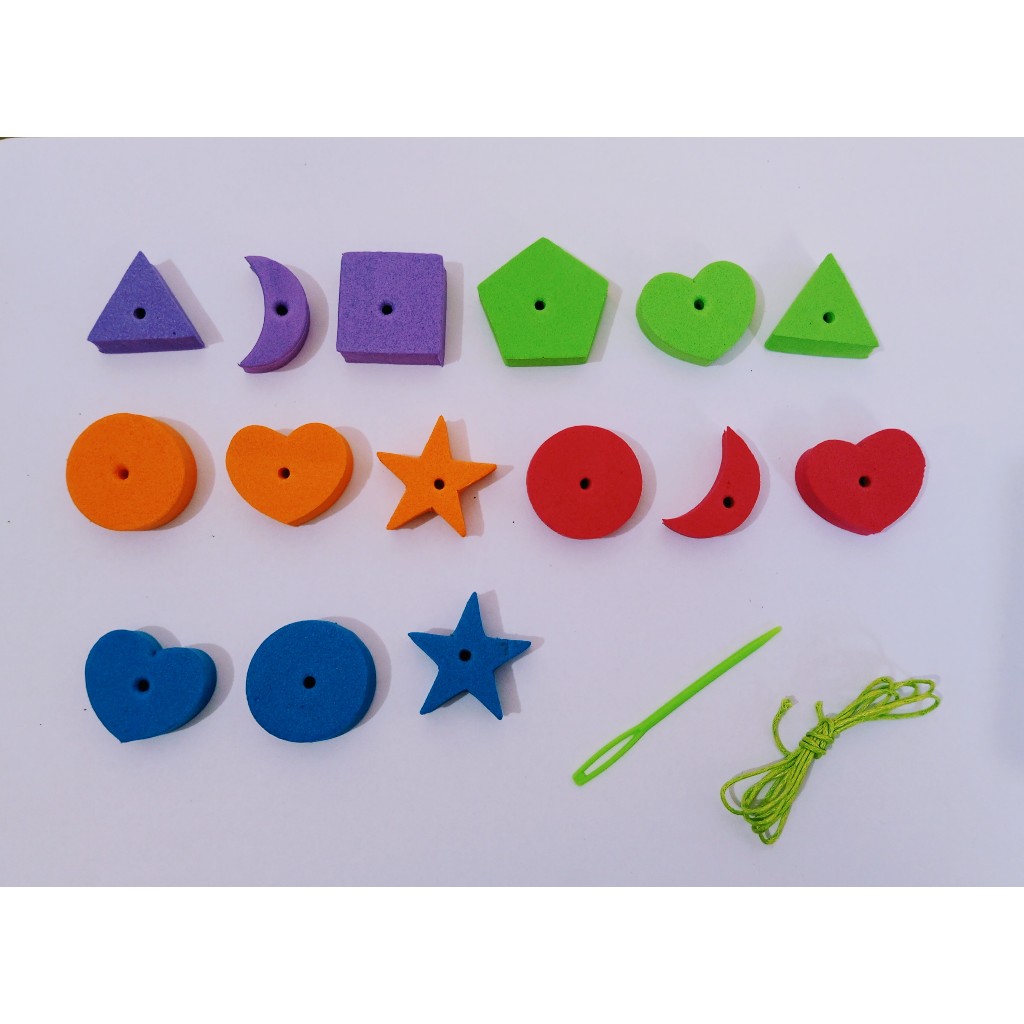 MERONCE GEOMETRI SPON 15 PCS MAINAN EDUKASI ANAK / MERONCE ANAK MAINAN EDUKASI