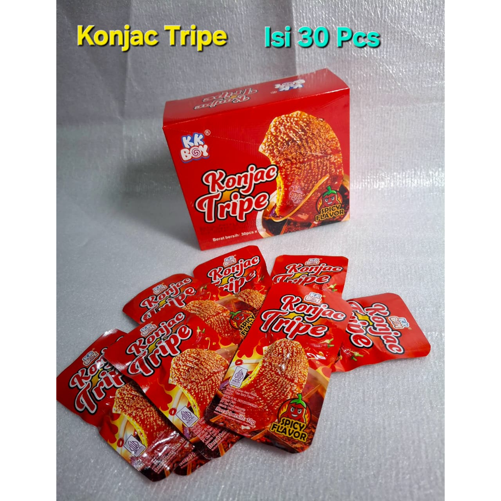 

Konjac Tripe Spicy Flavor Isi 30 Pcs