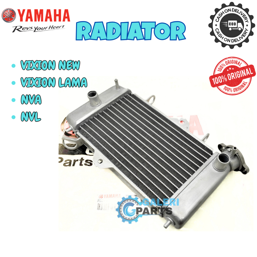 ORIGINAL RADIATOR COOLANT ASSY YAMAHA VIXION OLD LAMA VIXION NEW BARU NVA NVL KUALITAS ASLI  YGP ORI