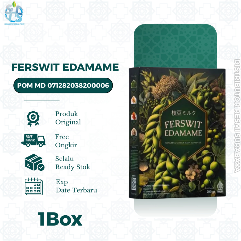 

Ferswit Edamame Paket 1Box Susu Bubuk Edamame Jepang Murni Untuk Masalah Tulang & Nyeri Sendi Asli